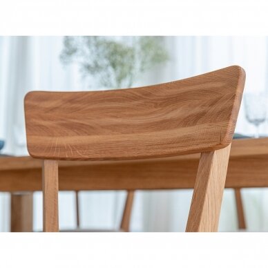 Kėdė, natūralaus ąžuolo, 85,5x46,5x50 cm 6