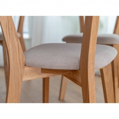 Kėdė, natūralaus ąžuolo, 85,5x46,5x50 cm 5