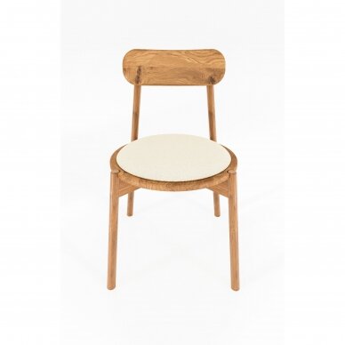 Kėdė, natūralaus ąžuolo, 80x50x47 cm 2