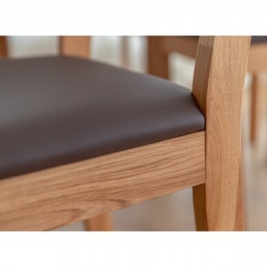 Kėdė, natūralaus ąžuolo, 90x41x41 cm 4
