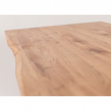 Rašomasis stalas, natūralaus ąžuolo, 75x120x55 cm 6