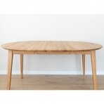 Stalas padidinamas, natūralaus ąžuolo, 75x110/160x110 cm