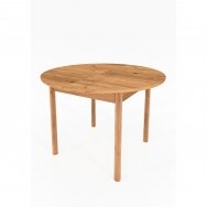 Stalas padidinamas, natūralaus ąžuolo, 77x100/140x100 cm