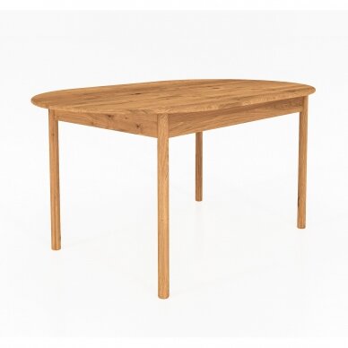 Stalas padidinamas, natūralaus ąžuolo, 77x200/290x90 cm